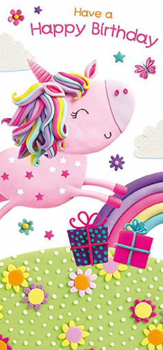 Picture of MONEY WALLET HAVE A HAPPY BIRTHDAY UNICORN